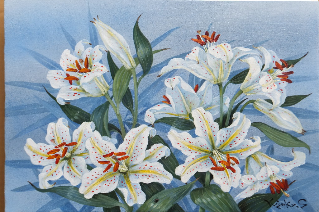 2014/2絵画 | 庭に咲く花や自然の中の草花を描くことを得意とする油絵画家「清野清子」の作品の展示サイトです